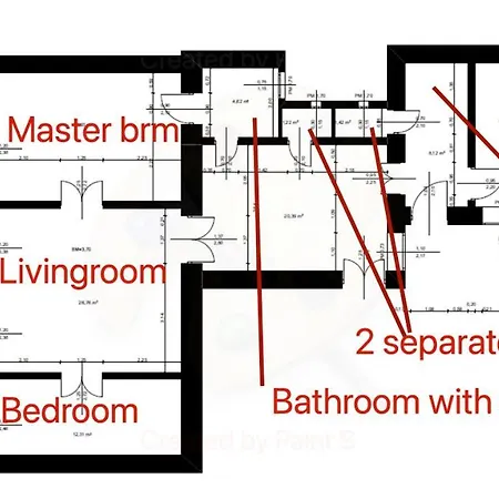 Apartmán Beautiful 3 Bedroom In 7th District *